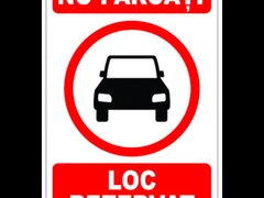 Indicator de parcare nu parcati loc rezervat